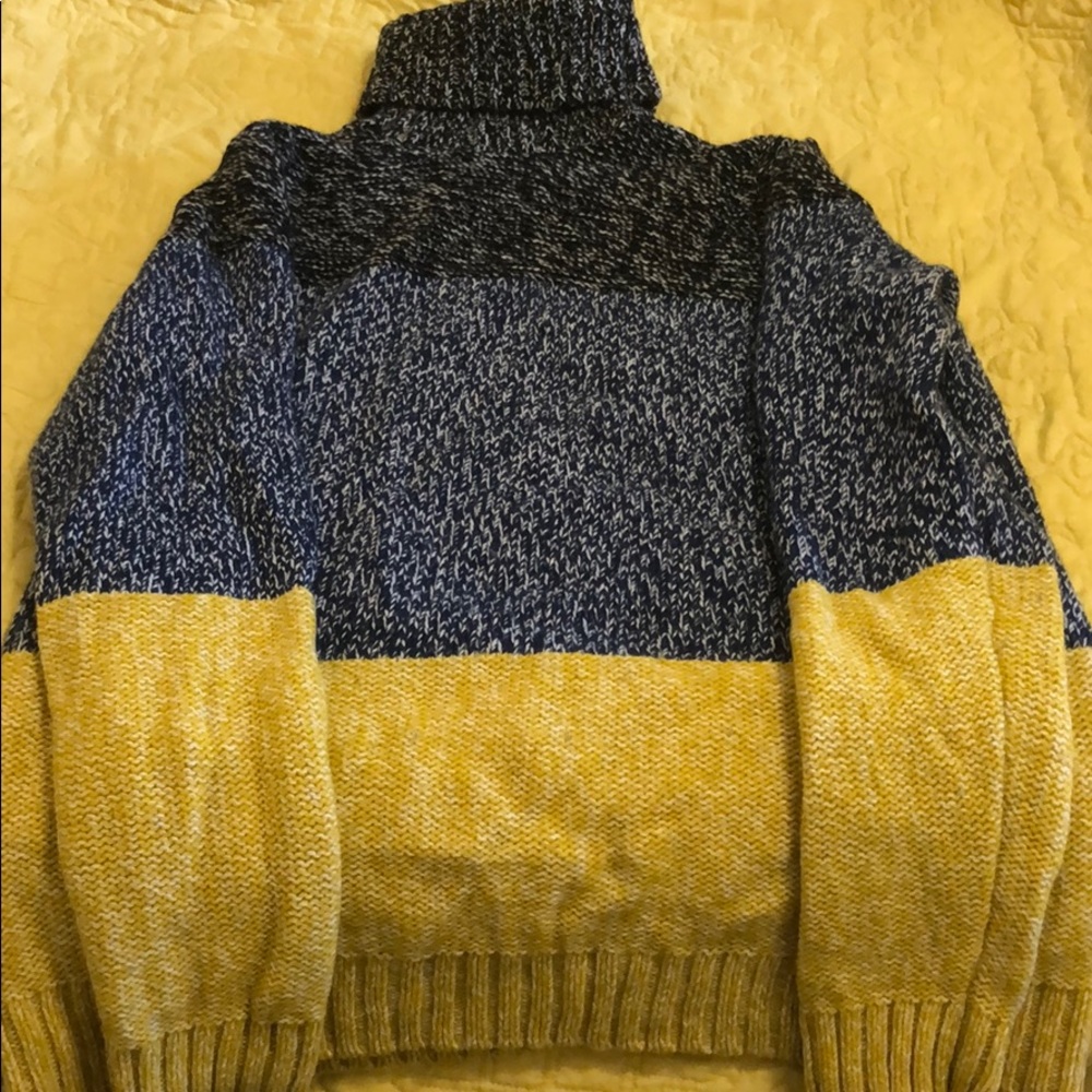 Boden size 12 color blocked wool sweater